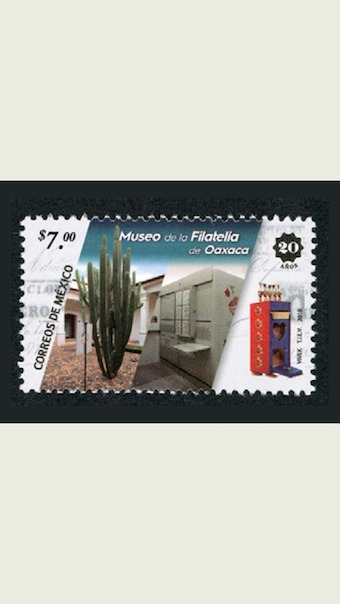 Día Internacional de los Museos: Timbres del Centro Cultural San Pablo y del Museo de la Filatelia de Oaxaca