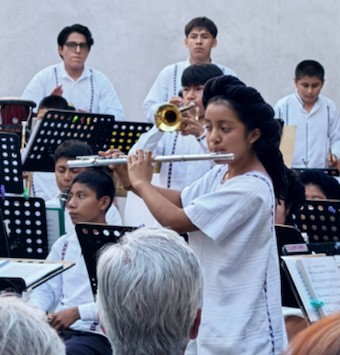 Experiencia musical en el atrio del Centro Cultural San Pablo