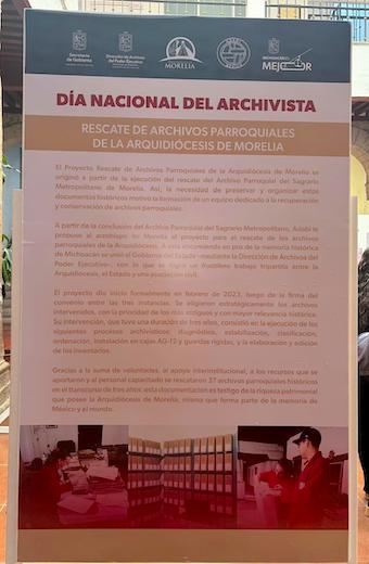 Rescate de los archivos parroquiales de la Arquidiócesis de Morelia: entrega de resultados