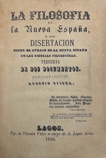 Disputa sobre la enseñanza de la filosofía en México a finales del siglo XIX